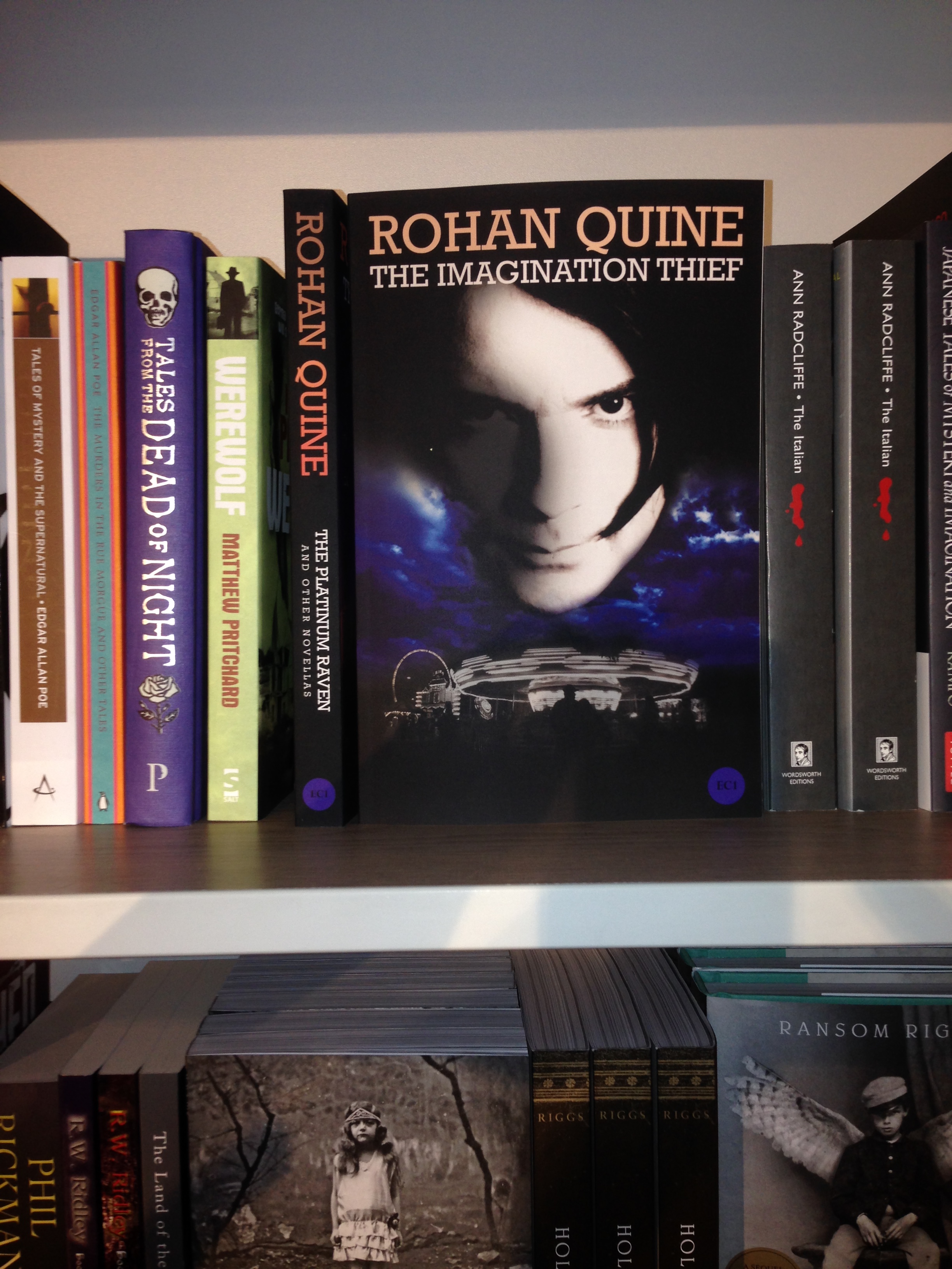 Rohan Quine's “The Imagination Thief” in Foyles' Horror section